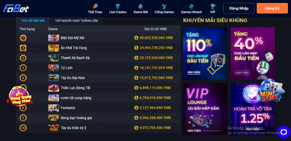 Chương trình VIP độc quyền của au88 casino